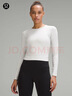 lululemon丨All It Takes女士运动 T 恤 *罗纹Nulu™芯吸 LW3GK5S 浅蒸汽灰 XS /4 实拍图