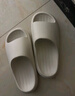 朴西新款EVA踩屎感厚底拖鞋女士居家室内情侣拖鞋男 白色 37-38 实拍图