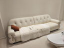 冬熊棉花糖真皮沙发法式奶油风客厅小户型轻奢白色钢琴键云朵沙发 【四人位2.8米】 进口S级青皮【旗舰版】凝胶记忆棉+6CM紫罗兰 实拍图