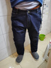 JEEP吉普牛仔裤男秋冬厚款男士宽松大码牛仔长裤子弹力中腰休闲裤男裤 A0803蓝色 42 码 3尺2腰围 实拍图