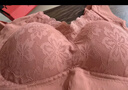 莫代尔2件美背文胸运动内衣女无痕胸罩聚拢网红蕾丝透气无钢圈背心式 XL 实拍图