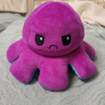 萌萌猪翻面章鱼玩偶双面翻转八爪鱼公仔小毛绒玩具变脸礼物章鱼礼物 蓝色转紫色 30厘米 实拍图