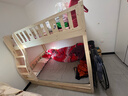 莱客轩（LAIKEXUAN）儿童上下床双层实木高低子母床爬梯款上铺1.15米下铺1.35米 实拍图