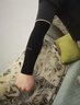 Let's slim韩国冰袖夏季冰丝防晒袖套手腕男女防紫外线户外骑行手套护臂 手腕 黑色 【男女通用】 实拍图