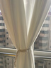 梓呢帘纱帘透光不透人卧室隔断纱窗帘客厅遮阳防晒防窥阳台隔热窗 透光不透人-奶白纱-挂钩式送挂钩 1.5米宽*2.2米高一片【高可改】 实拍图
