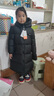 保姆鹅 儿童羽绒服长款巨厚高充绒防风保暖中大童宝宝冬装外套[NM2537] 中国红 140 实拍图