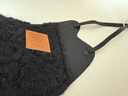 佳睦保暖口罩秋冬骑行滑雪防风防寒羊毛绒加绒加厚女高颜值可水洗黑色 实拍图