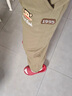 大嘴猴（paul frank）裤子男士秋冬季休闲裤男裤宽松运动小脚束脚卫裤男 卡其色 2XL 实拍图