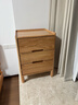 源氏木语实木床头柜北欧卧室储物柜简约橡木收纳柜三抽0.4m 实拍图