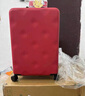不莱玫行李箱女拉杆箱男旅行箱大容量密码箱子结婚托运箱24英寸 红色 实拍图