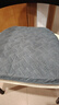 钟爱一生冬季毛绒坐垫屁垫椅子垫座垫海绵垫家用餐椅垫子久坐保暖可拆洗 灯芯绒海绵垫（深灰色） 40*43cm马蹄形 实拍图
