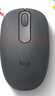 罗技（Logitech）M196 无线蓝牙鼠标 办公鼠标 笔记本商务办公家用 小巧便携 对称手型 石墨灰 实拍图