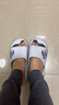 回力运动拖鞋男浴室内户外不易滑厚底凉拖鞋HL39391白黑色41-42码 实拍图