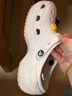 卡骆驰（crocs）经典云朵Clog女沙滩洞洞鞋凉拖鞋206750 206750-100  36  实拍图