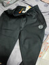 361°束脚运动裤男冬季新款保暖针织长裤男子口袋拉链基础休闲裤子 【加绒款】超级黑 M 实拍图