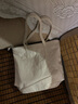 YONBEN/元本良厂 女包 单肩包女清新文艺纯棉帆布包休闲托特包旅行 生成色 实拍图