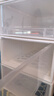 抽屉式收纳箱塑料透明衣柜收纳盒衣物储物柜子衣服收纳神器整理箱 37*25*14cm 【13L】 白色透明/一个装 实拍图
