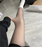茉寻【Angelababy同款】双层黑丝袜光腿神器秋冬女加绒黑透肤打底袜裤 实拍图