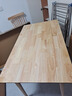 家逸纯实木餐桌椅子全套家用饭桌4-6人小户型简约家庭用一桌四椅组合 实拍图