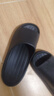 京东京造【泡泡云】踩屎感厚底轻盈防滑外穿拖鞋新款拖鞋男士 黑色42-43 实拍图