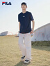 FILA斐乐官方短袖T恤男2025年夏季时尚纯棉圆领透气男士运动t恤针织衫 实拍图