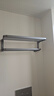 卡贝枪灰太空铝毛巾架浴室免打孔卫生间置物架厕所洗手间浴巾架子 实拍图