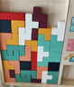 小顽豆生日礼物俄罗斯方块积木拼图木幼儿童4到6岁早教男女孩拼装玩具 实拍图