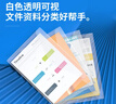 得力（deli）【超级爆款】20只A4按扣学生桌面透明文件袋 试卷收纳文件套资料塑料防水档案袋办公学习用品27008 实拍图