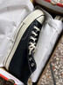匡威（Converse）1970s三星标男鞋女鞋经典低帮情侣帆布鞋运动休闲板鞋学生鞋 162058C 经典低帮黑 42 /8.5 实拍图