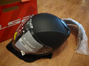 LS2新款摩托车头盔四分三盔电动助力车四季大尾翼大码男女半盔OF608 哑黑 3XL(建议61-62CM) 实拍图