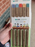 双枪（Suncha）鸡翅木筷子 中式分色筷 一人一筷家用无漆实木筷子5双装 实拍图
