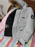 京东京造【进口极寒95鹅绒服】羽绒服男外套女冬季新款中长款 冰川灰 2XL 实拍图