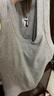 浪莎吊带背心女带胸垫免穿文胸可外穿内搭运动螺纹打底衫 灰色 L  实拍图