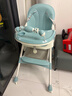 三条小鱼宝宝餐椅多功能可折叠便携儿童餐桌椅婴幼儿小孩可调节吃饭桌座椅 牛油果绿【折叠+万向轮+调节】 实拍图