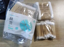 稳健医用棉签白色圆头7.5cm棉棒化妆清洁伤口消毒医用脱脂棉100支*5袋 实拍图
