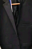 罗蒙（ROMON）西服男士小西装外套职业正装修身休闲伴郎服 黑色XL 实拍图