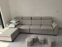 创繁现代可拆洗布艺沙发简约客厅小户型免洗科技布沙发组合家具 四人位2.75M+左右互换贵妃 乳胶+弹簧座包/科技布 实拍图