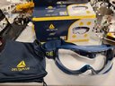 代尔塔 防护眼镜 防沙风护目镜 透明镜片 防冲击防雾防化防飞溅 骑行挡风眼罩101104 透明/蓝色(N级防雾+K级防刮) 实拍图