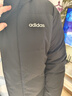 阿迪达斯（adidas）长款羽绒服男女同款鸭绒连帽保暖防风防钻绒潮流外套 XL码 实拍图