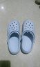 名创优品（MINISO）洞洞鞋男女夏季外穿沙滩凉鞋防滑厚底踩屎感包头凉拖鞋 蓝 40-41 实拍图