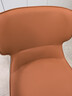 万为北欧轻奢餐椅家用现代简约靠背椅意式酒店餐厅皮椅凳子娃娃椅新款 橙色【 耐磨超纤皮  送货上楼】 实拍图