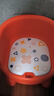 日康（rikang）儿童坐椅 靠背椅叫叫椅宝宝发声椅幼儿园餐桌椅 【升级防摔】PVC软垫附餐盘 橙色 实拍图