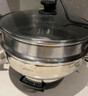 美的（Midea）电蒸锅 电炒锅电煮锅电火锅多功能锅家用蒸煮炒一体电锅蒸蛋器21.3L多用途锅全钢0涂层MZ-ZGC34G02 实拍图