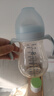 好孩子（gb）PPSU婴儿奶瓶宽口径奶瓶带手柄吸管小饿魔系列300ml蓝色 6个月+ 实拍图
