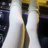 COSMICKISS加绒白色连裤袜成人秋冬季麻花纹JK米白丝袜加厚保暖打底裤袜女 奶白色麻花连脚230g婴儿绒（适合5-20度） 均码 实拍图