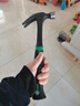 羊角锤一体锤子地钉锤铁锤家用榔头钉锤小锤子工具木工专用高硬度 一体羊角锤0.5（黑色） 实拍图