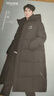 鸭鸭（YAYA）王一博同款冰壳羽绒服女长款过膝冬季新款时尚情侣男女泡芙外套HY 青光黑色（冰壳2.0男女同款） S (165) 实拍图