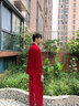 金三塔真丝睡衣女100%桑蚕丝外穿凉感养肤两件套装睡裤居家服 [鸿运]19姆米男士焦糖红 XL 实拍图