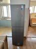 华凌美的冰箱出品223三门电冰箱节能低音三门三温三开门小型家用出租房优选冷冻冷藏小冰箱HR-223T 实拍图