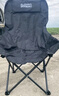 小魔户外折叠椅 折叠靠背椅加高月亮椅露营折叠凳子便携躺椅钓鱼椅 黑 实拍图